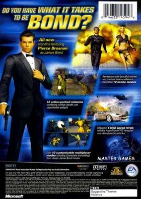 007 Nightfire (USA) box cover back